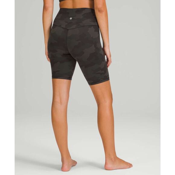 Lululemon Align Short 8" Size 2 Green Camo Nulu EUC - Picture 2 of 7